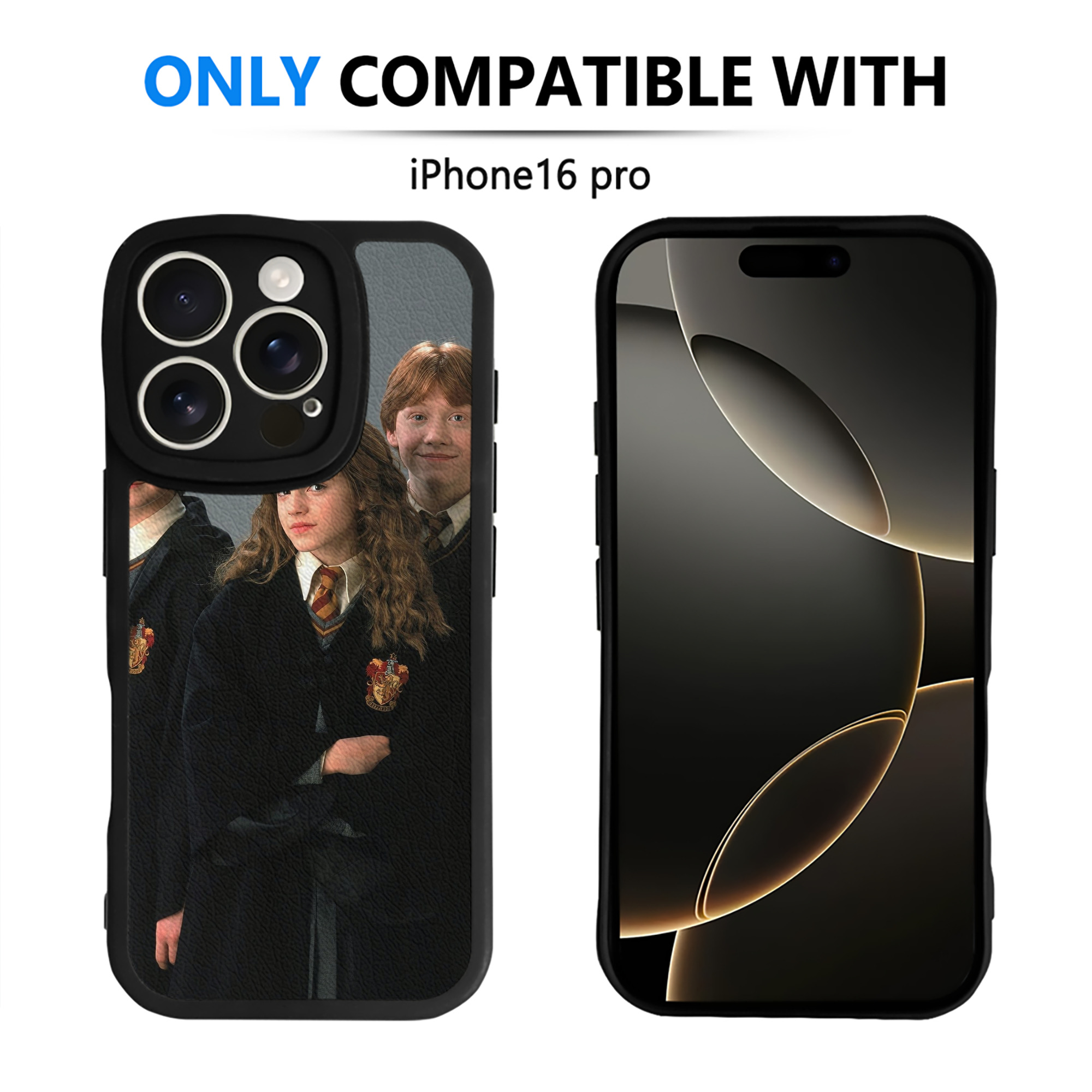 （画像用） Harry Potter ハリー・ポッターシリーズ 【iPhone 16シリーズ対応】シリコンスマホケース（レザー調） 材質：シリコン